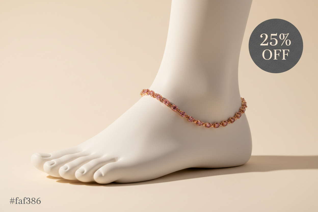 Rose Gold Anklet - 25% OFF